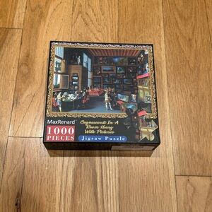 Black Puzzle Game 1000-Piece Jigsaw